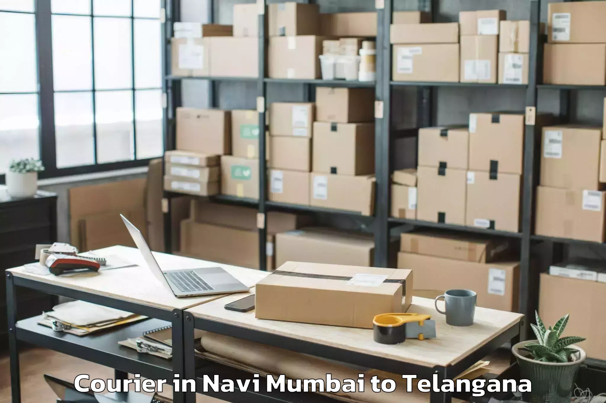 Expert Navi Mumbai to Shivampet Courier